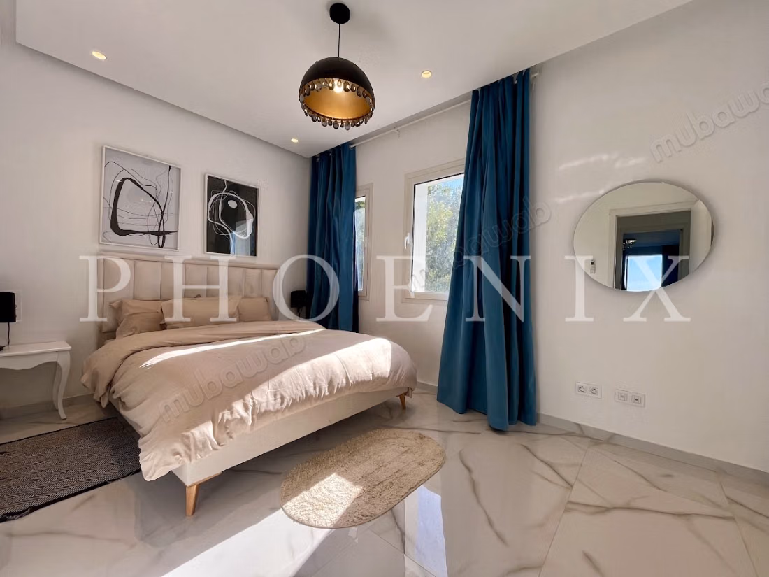 Furnished S2 apartment with terrace overlooking the sea in Gammarth