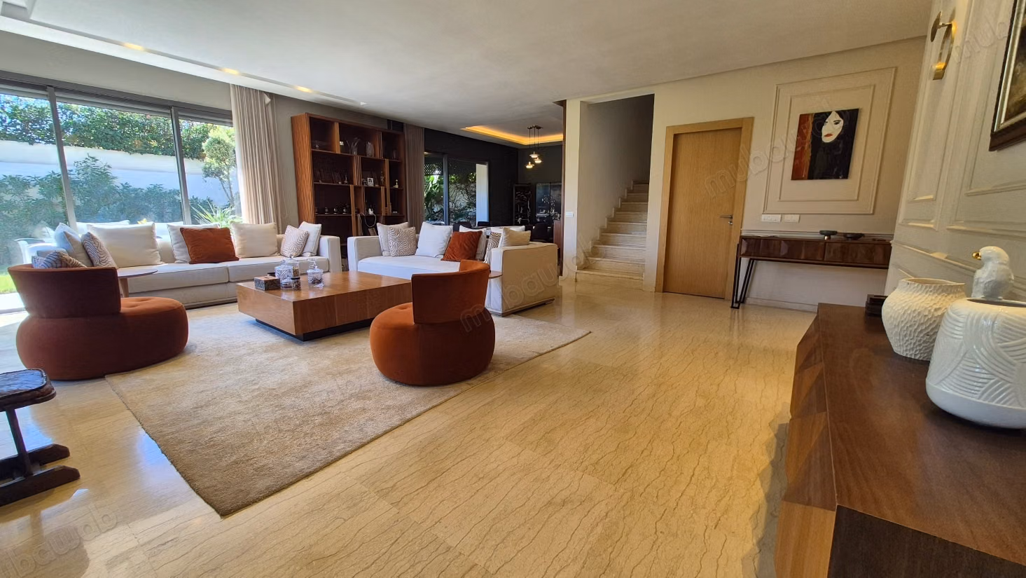Villa d'angle et fin de bande début de Darb
