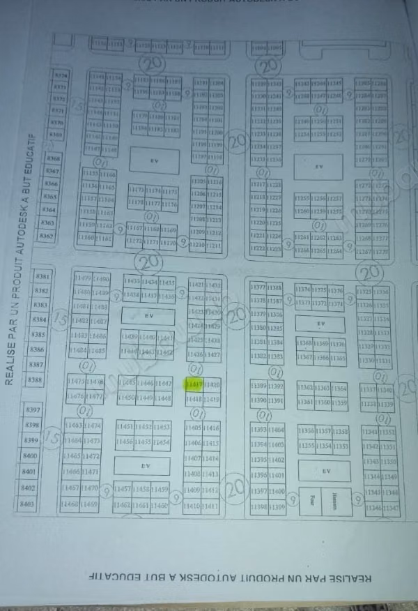Vente terrain à Blue Bay. 
Surface totale 120 m²