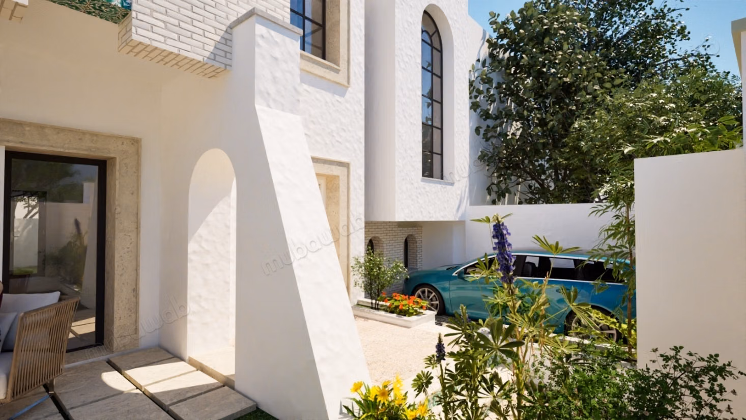 For sale an unfinished villa in Raoued beach