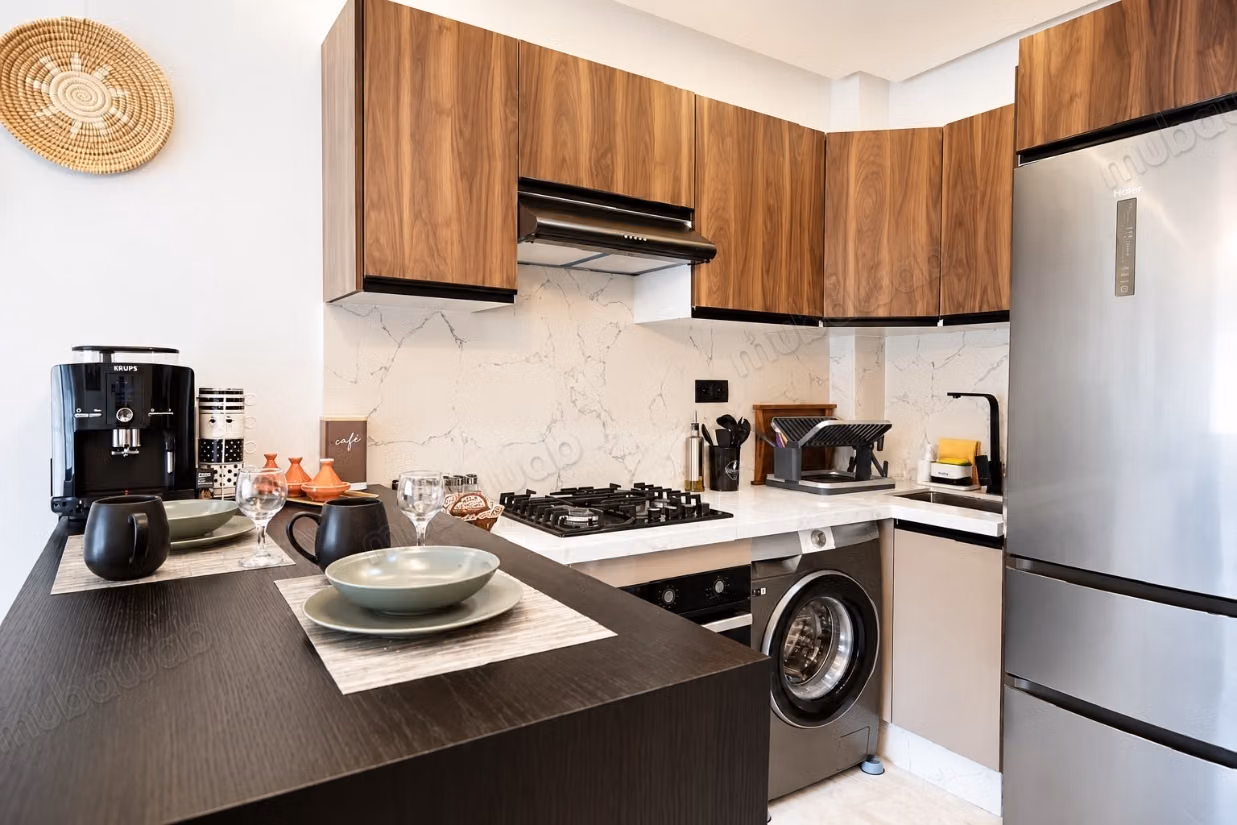 Appartement en location à Palmier. 
1 Pièce. 
Système de climatisation