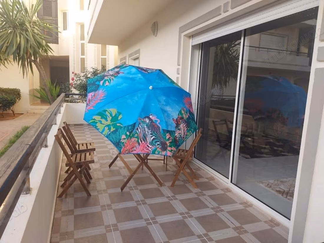 Appartamento in affitto presso la Spiaggia di Oued Cherrat. Superficie di 120 m². Ben arredato