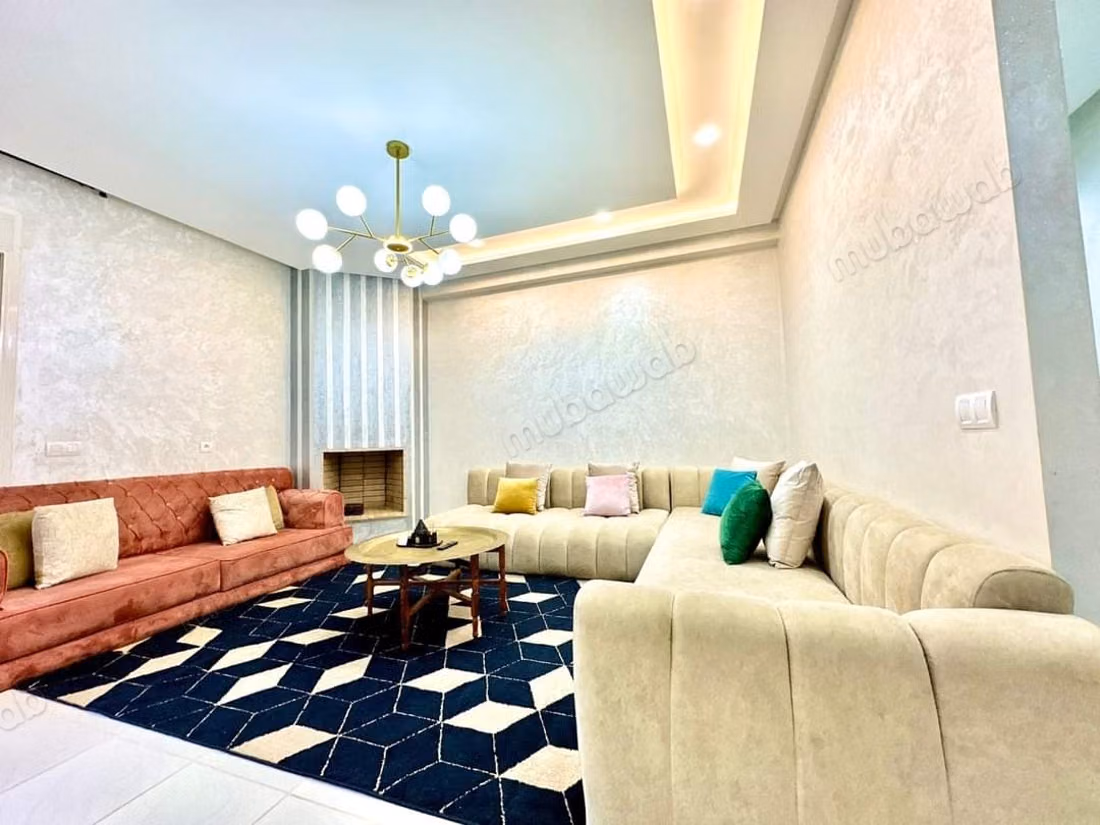 Appartamento in affitto presso la Spiaggia di Oued Cherrat. Superficie di 120 m². Ben arredato