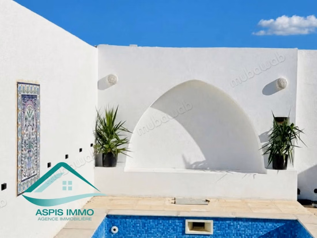 Maison avec piscine à dherwa kélibia