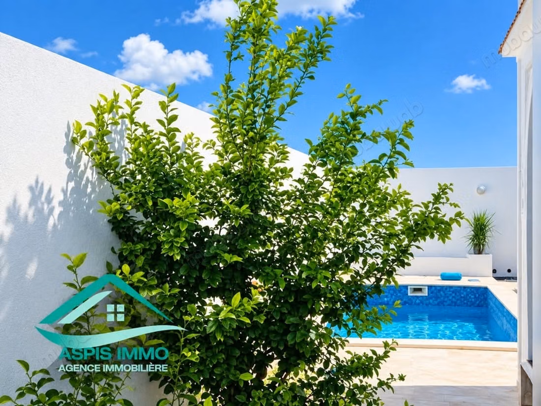 Maison avec piscine à dherwa kélibia