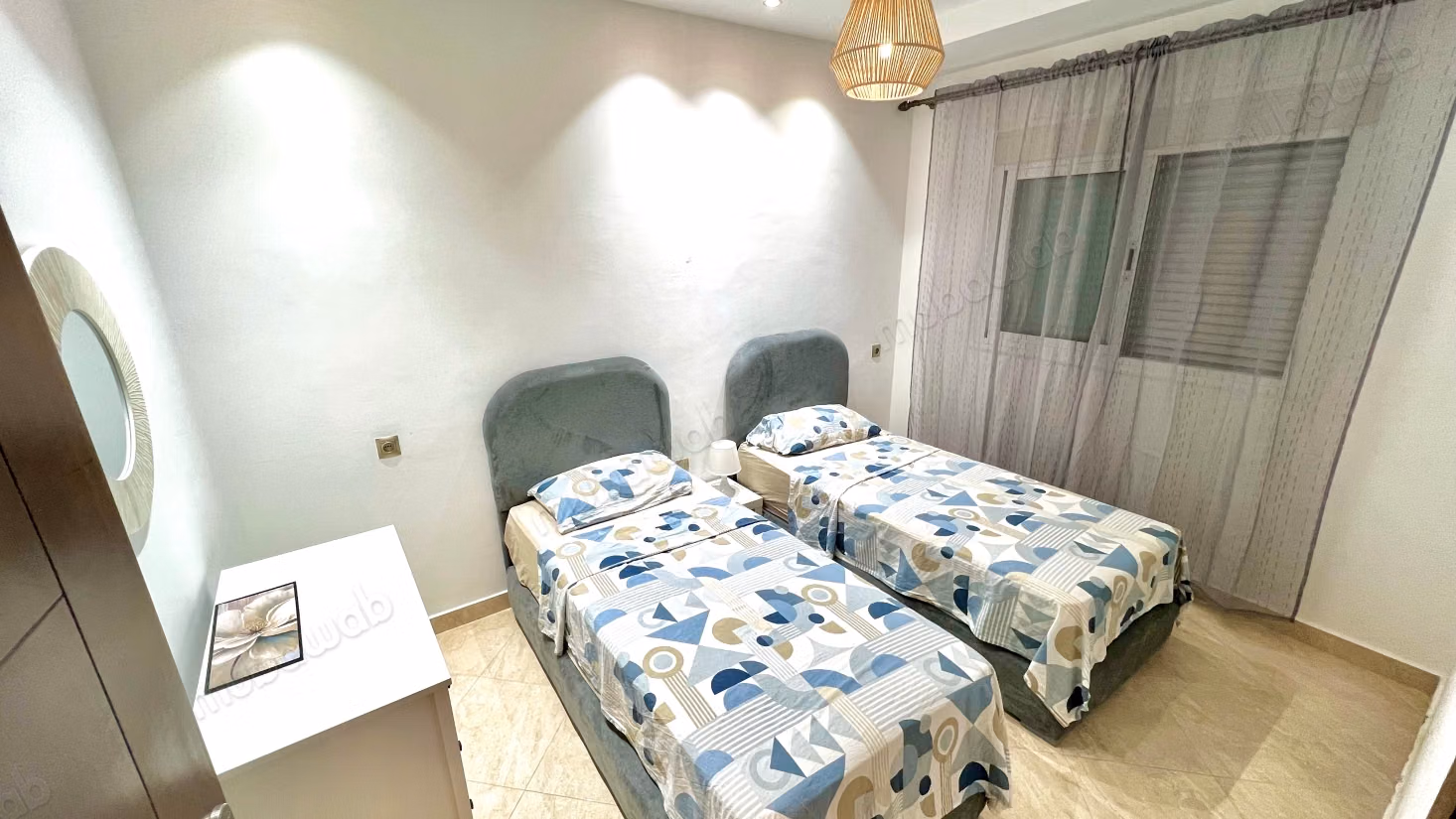 Appartementen te huur in Martil. 2 kamers. Goed uitgeruste keuken