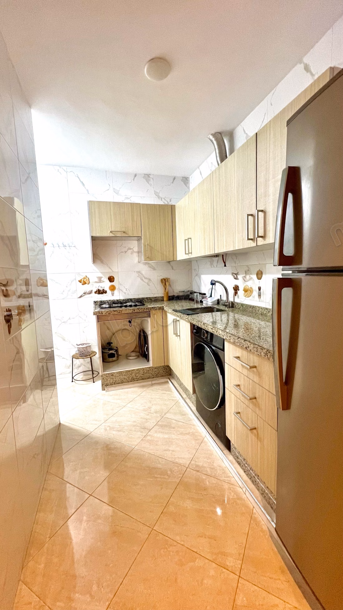 Appartementen te huur in Martil. 2 kamers. Goed uitgeruste keuken