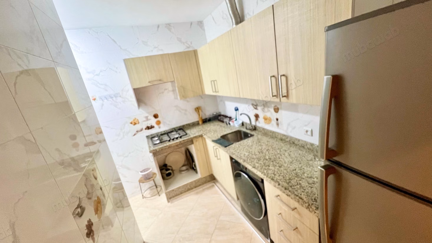 Appartementen te huur in Martil. 2 kamers. Goed uitgeruste keuken