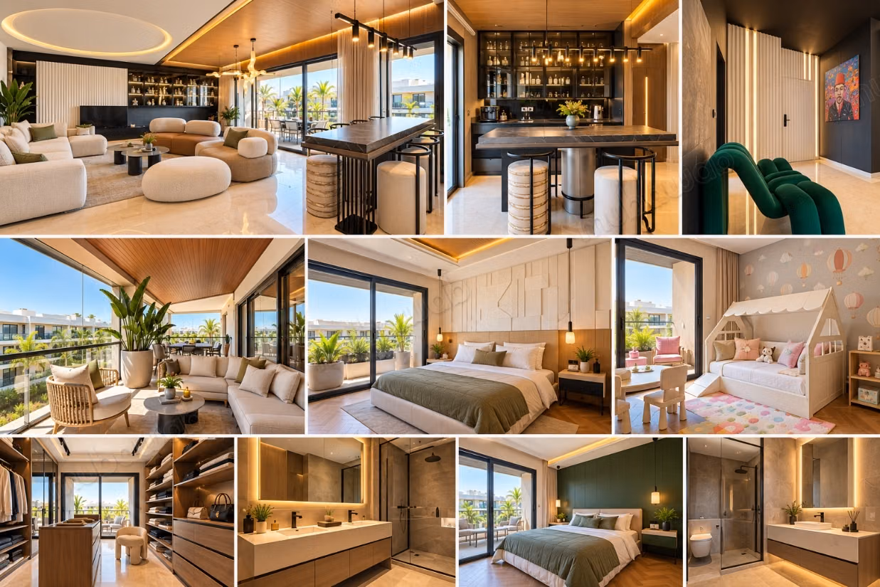 Penthouse d’exception de 221 m² 
Ain Diab extension