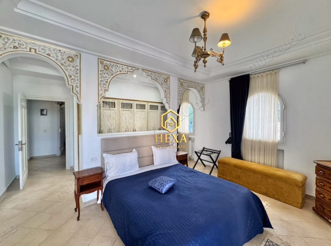 Villa S3 meublée vue mer et piscine à La Marsa