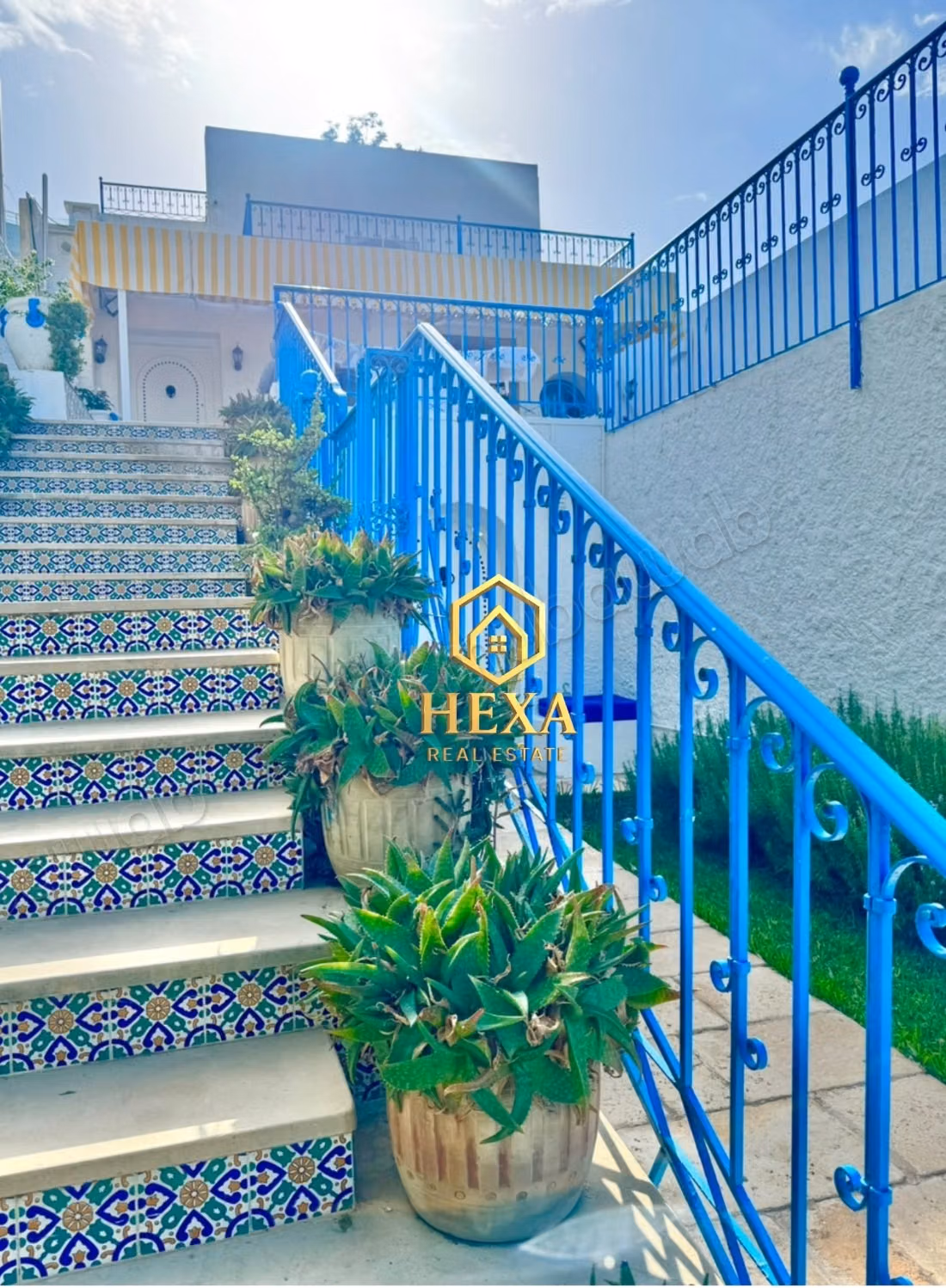 Villa S3 meublée vue mer et piscine à La Marsa