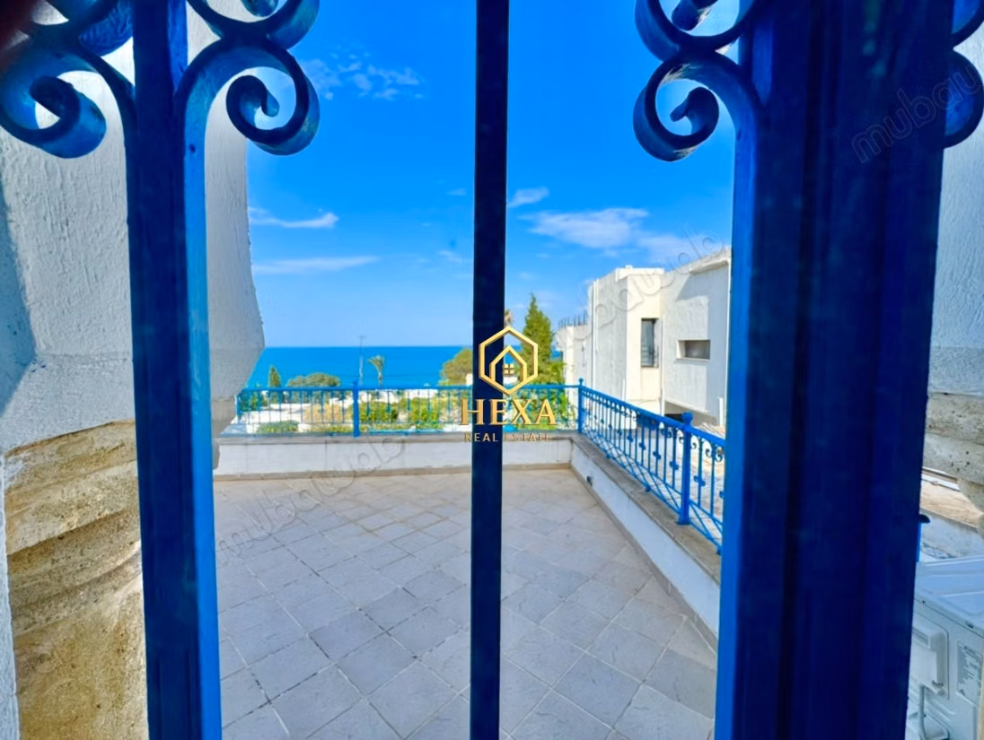 Villa S3 meublée vue mer et piscine à La Marsa