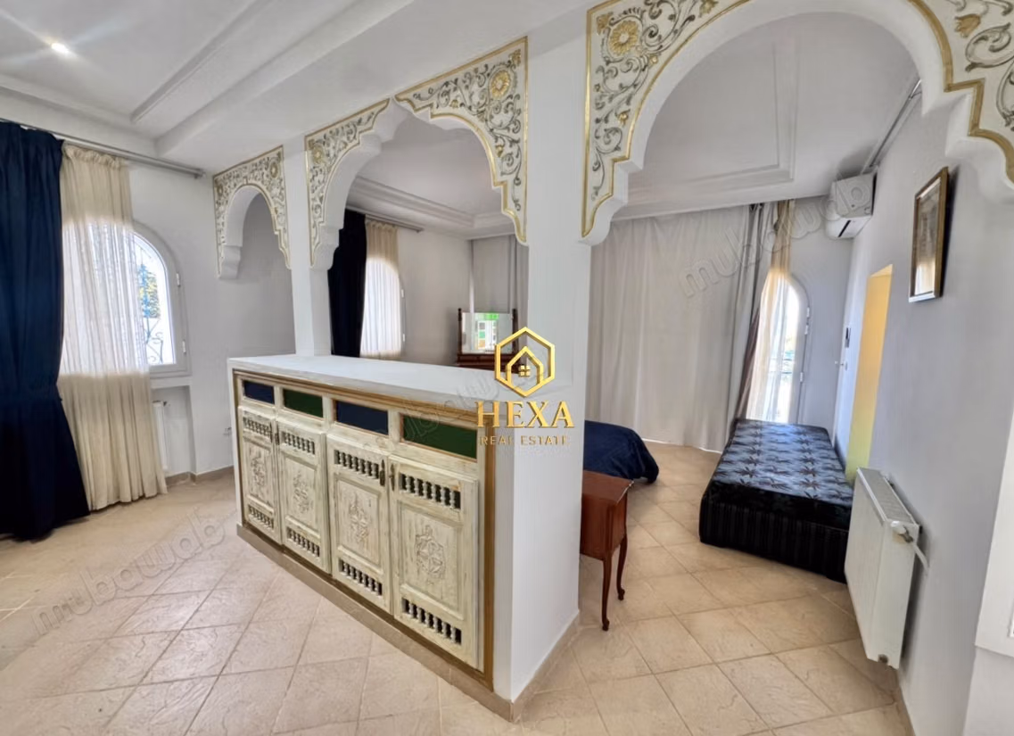 Villa S3 meublée vue mer et piscine à La Marsa