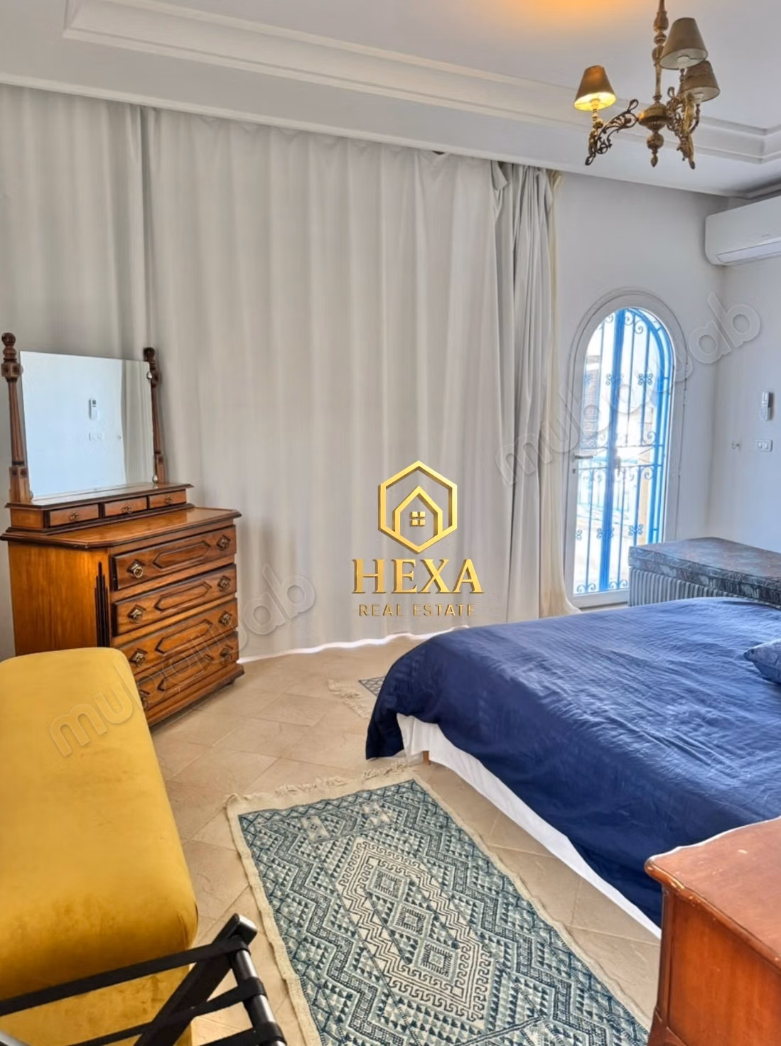 Villa S3 meublée vue mer et piscine à La Marsa