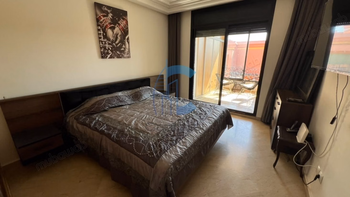 Appartement 2 chambres au dernier étage avec 3 terrasses et piscine collective hivernage