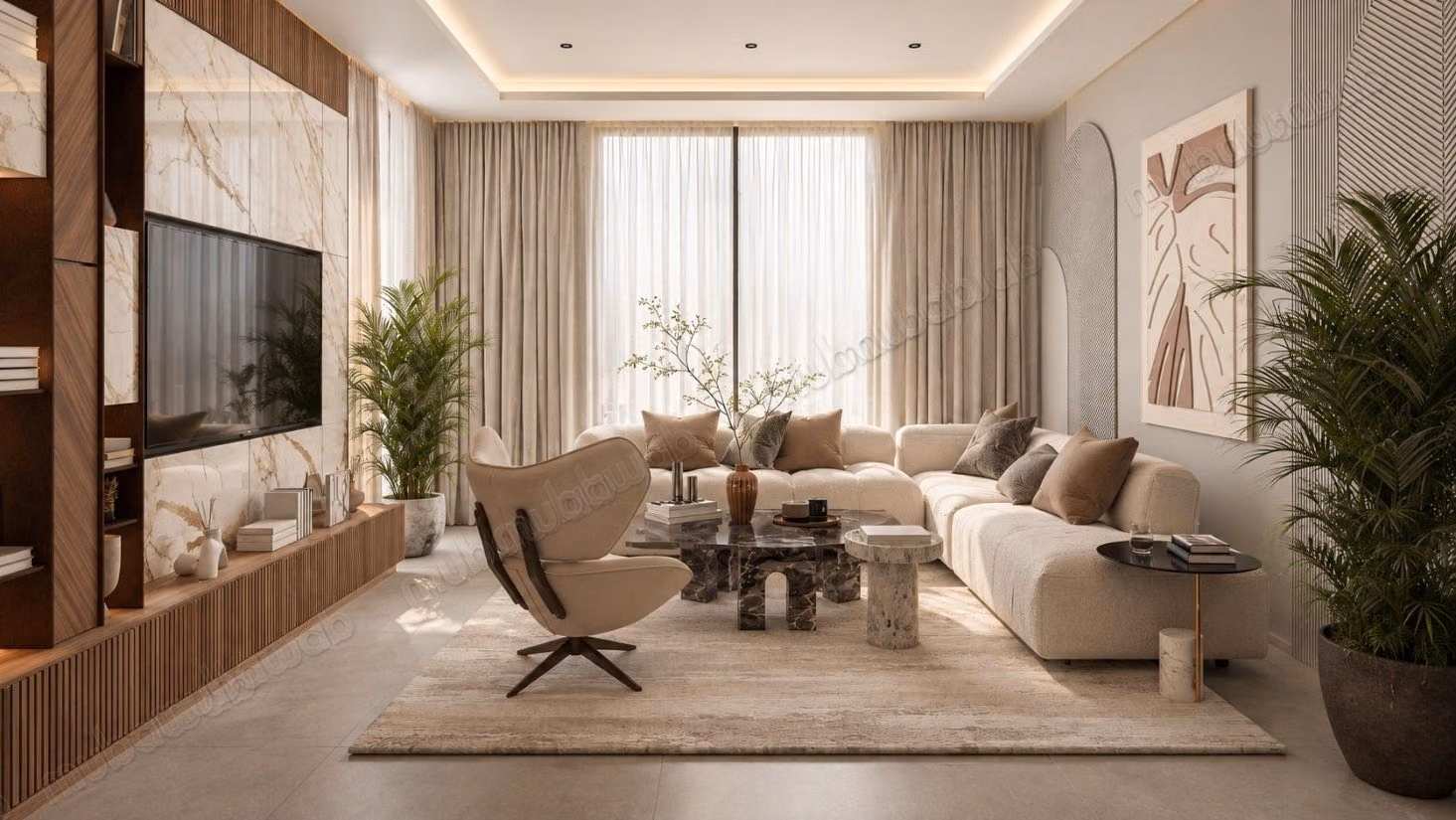 Apartamento en planta baja de 43 m² con gran terraza, laguna