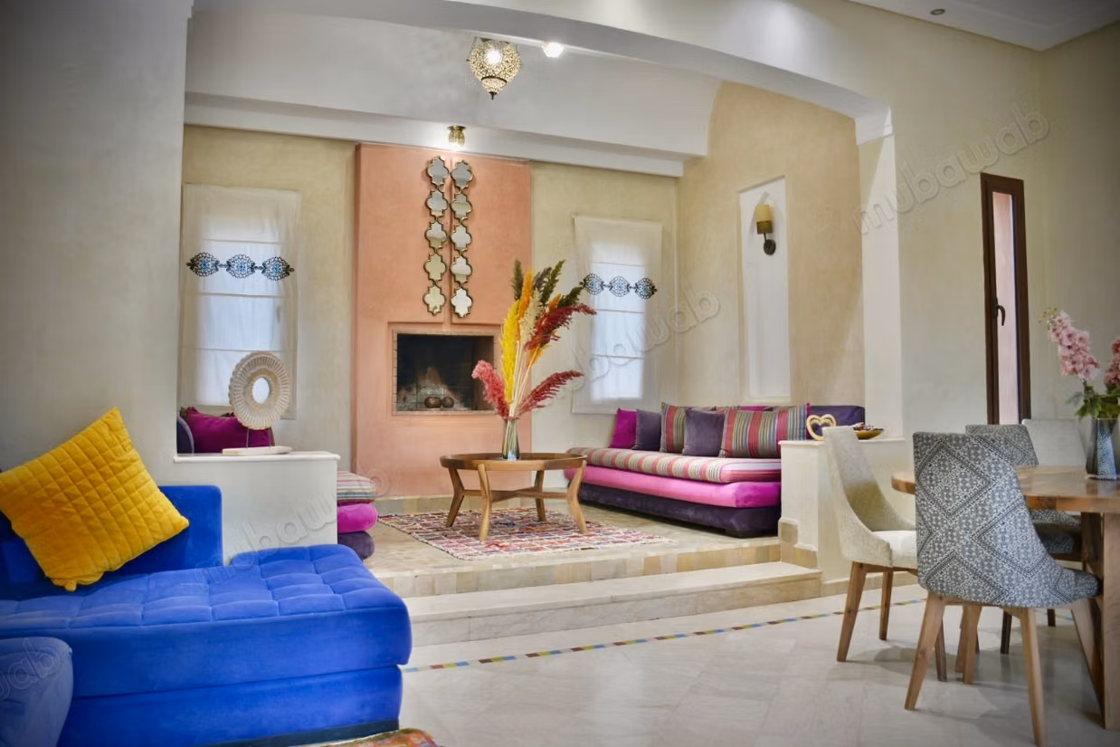 Location villa de luxe à Route de Fez. 
3 chambres. 
Bien meublé