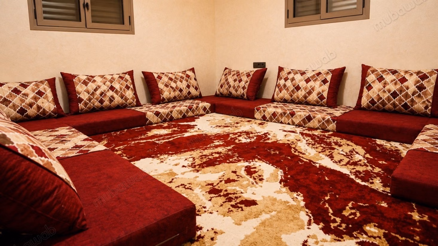 Très bel appartement en location à Laâyoune. 
1 chambre. Salon typique marocain, résidence sécurisée