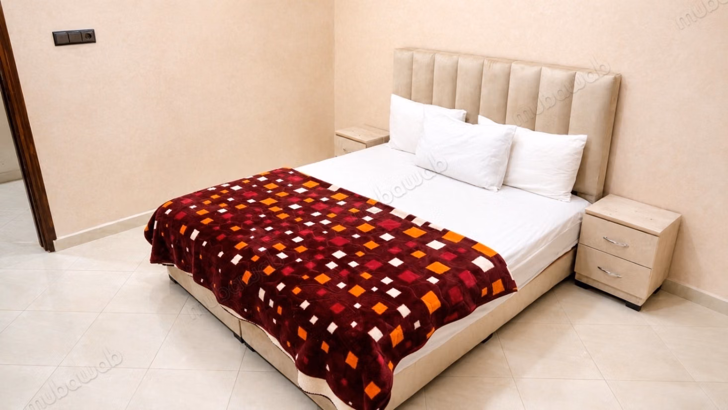 Très bel appartement en location à Laâyoune. 
1 chambre. Salon typique marocain, résidence sécurisée