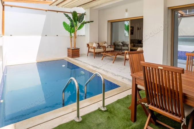 Duplex S3 avec piscine aux Jardins De Carthage