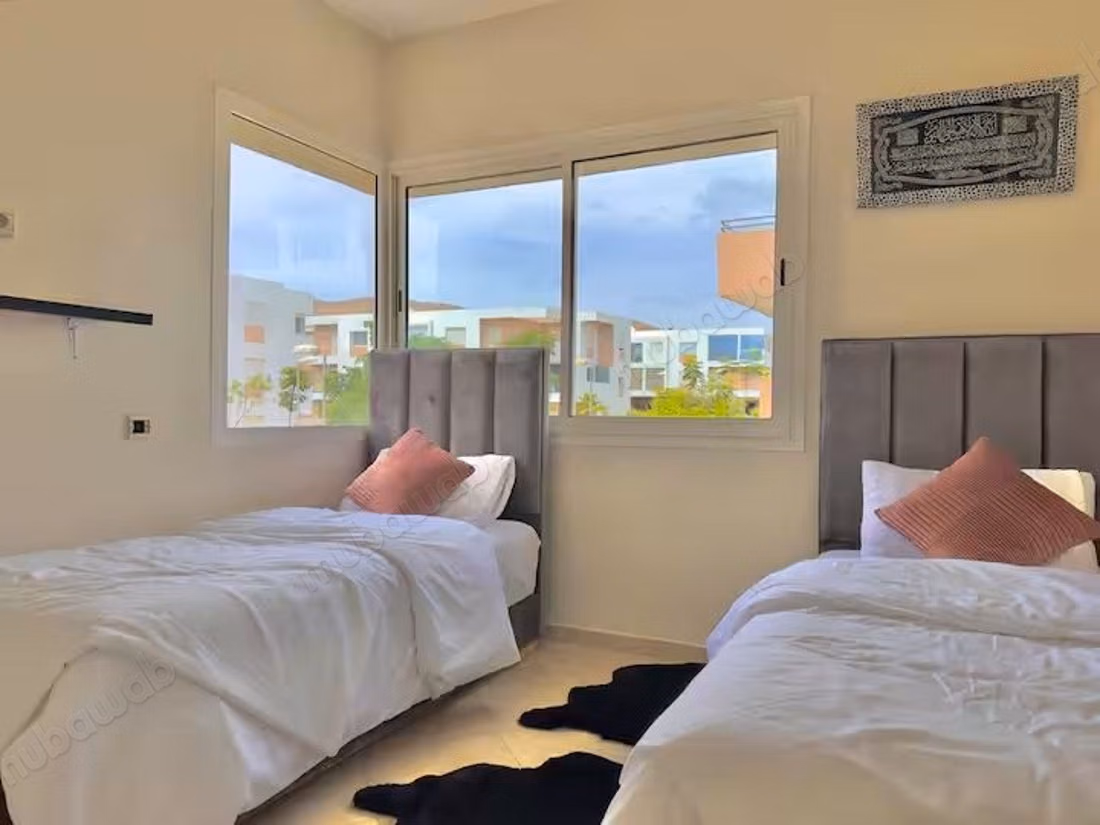 Location d'un appartement à Tamri. 
3 pièces. 
Bien meublé