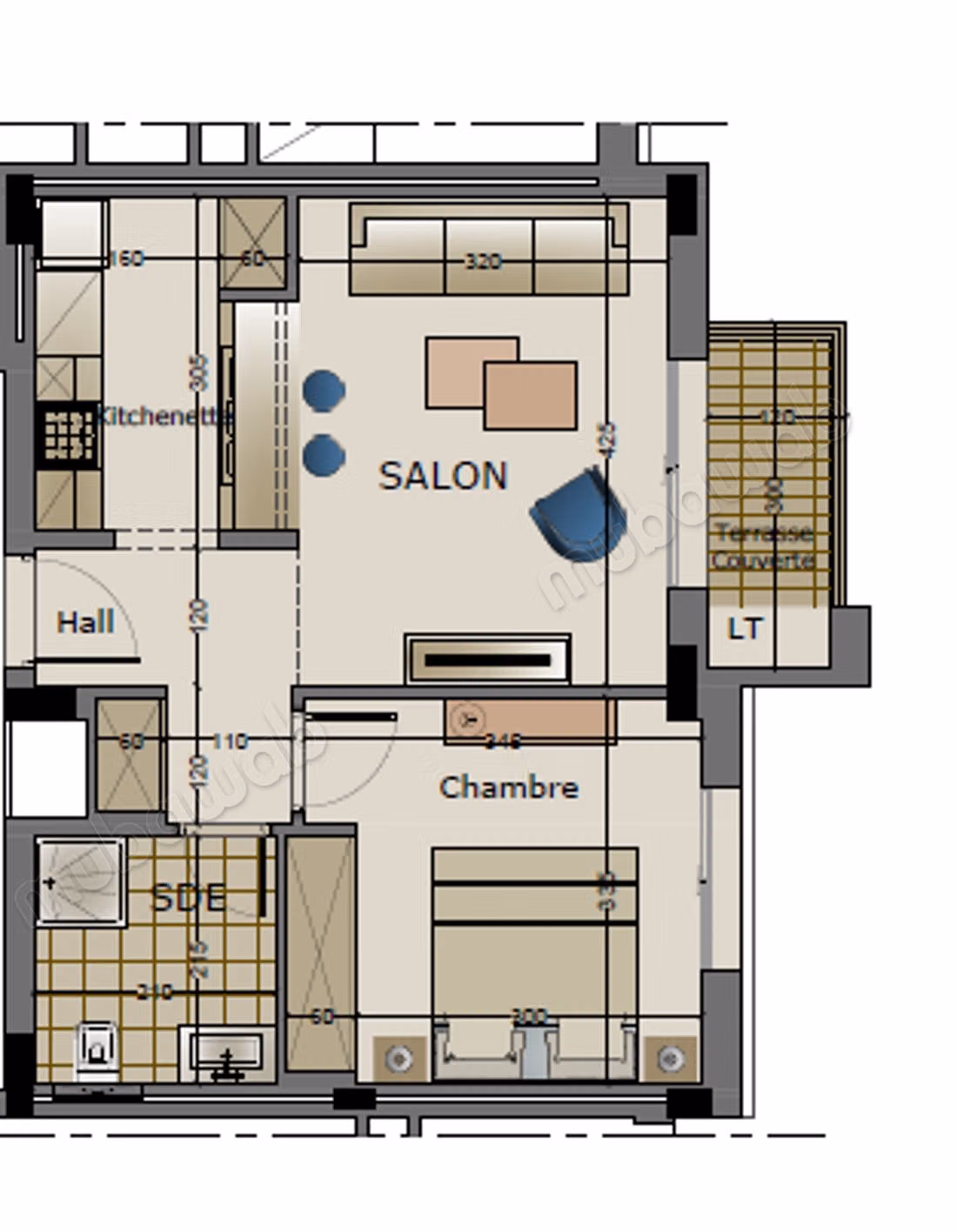 A Vendre Appartement S1 à AFH Mrezga, Nabeul