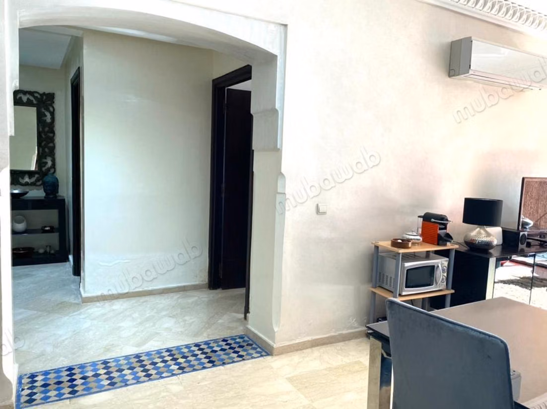 Appartement à louer à Guéliz. 2 pièces confortables. Avec ascenseur et espace vert