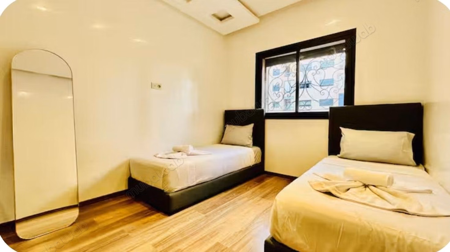 Seasonal rental in Ouasis. 2 beautiful bedrooms. Double glazing and armored door