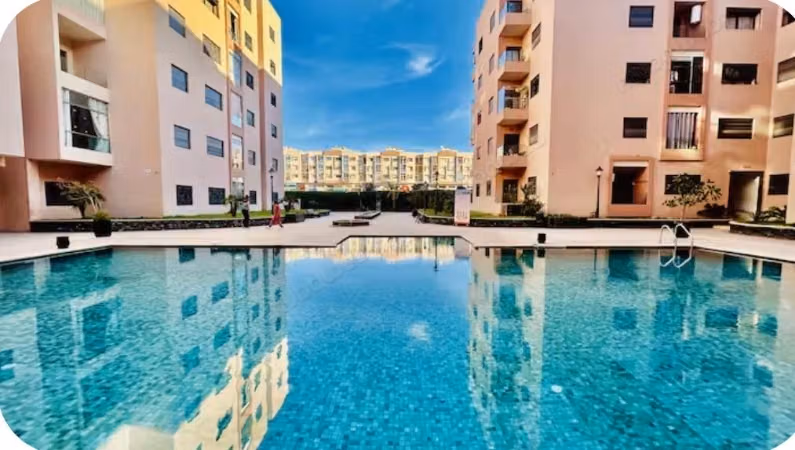 Seasonal rental in Ouasis. 2 beautiful bedrooms. Double glazing and armored door
