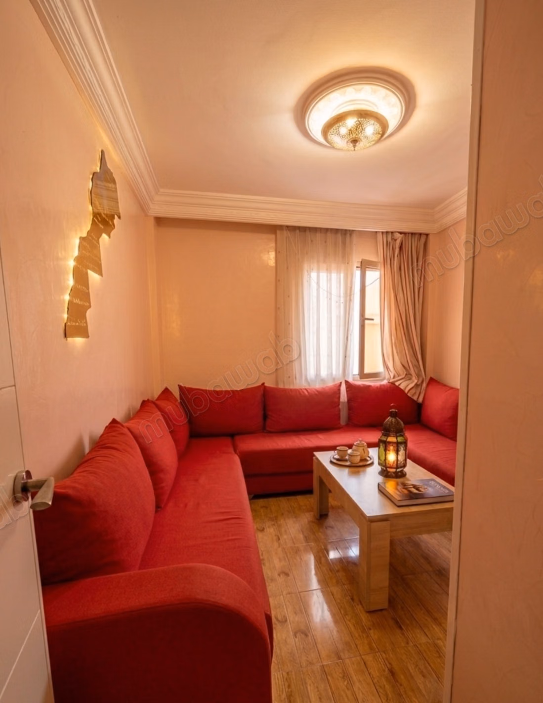 Très bel appartement en location à Dar Bouazza. 2 chambres. Antenne parabolique, résidence sécurisée