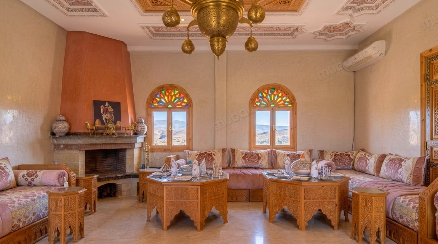 Somptueuse villa meublée à louer 
route de l’Ourika