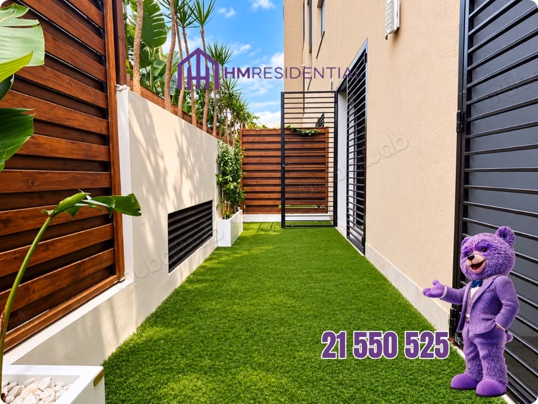 S1 Meublé avec Jardin à Louer à Sidi Daoud
