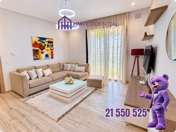 S1 Meublé avec Jardin à Louer à Sidi Daoud