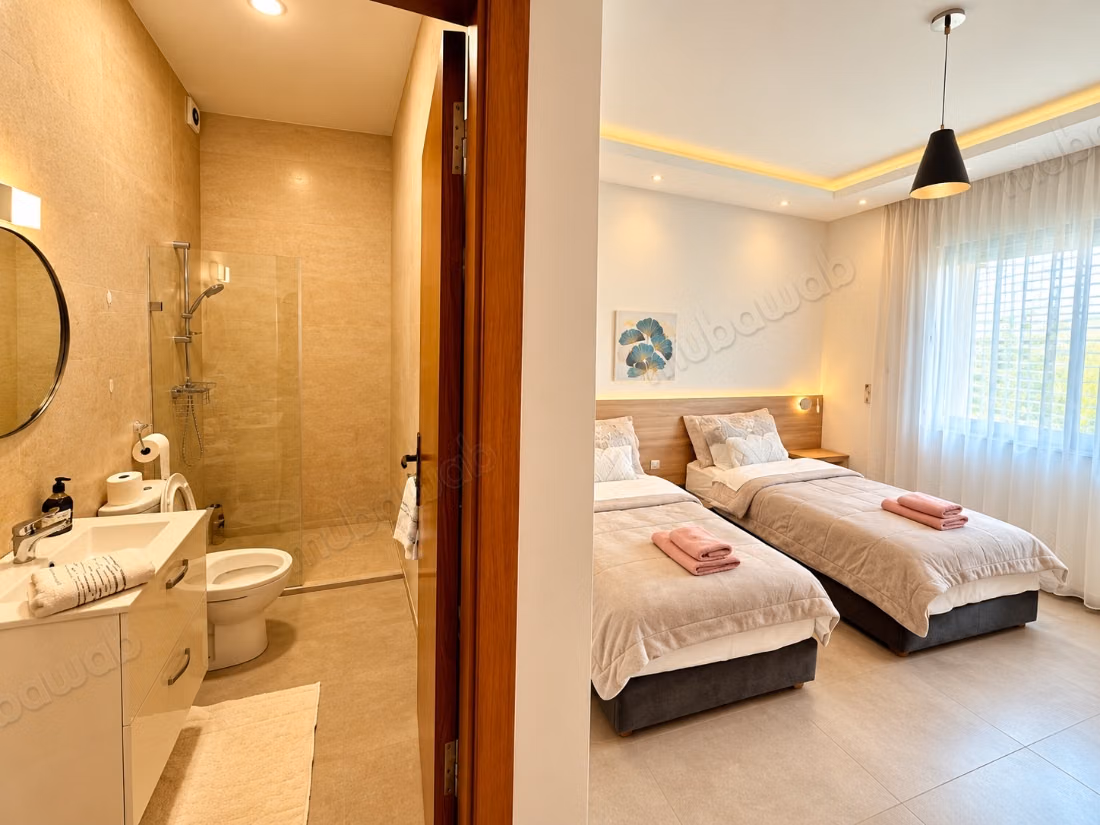 Villa vue à la plage 
Bien meublé à louer à Harhoura