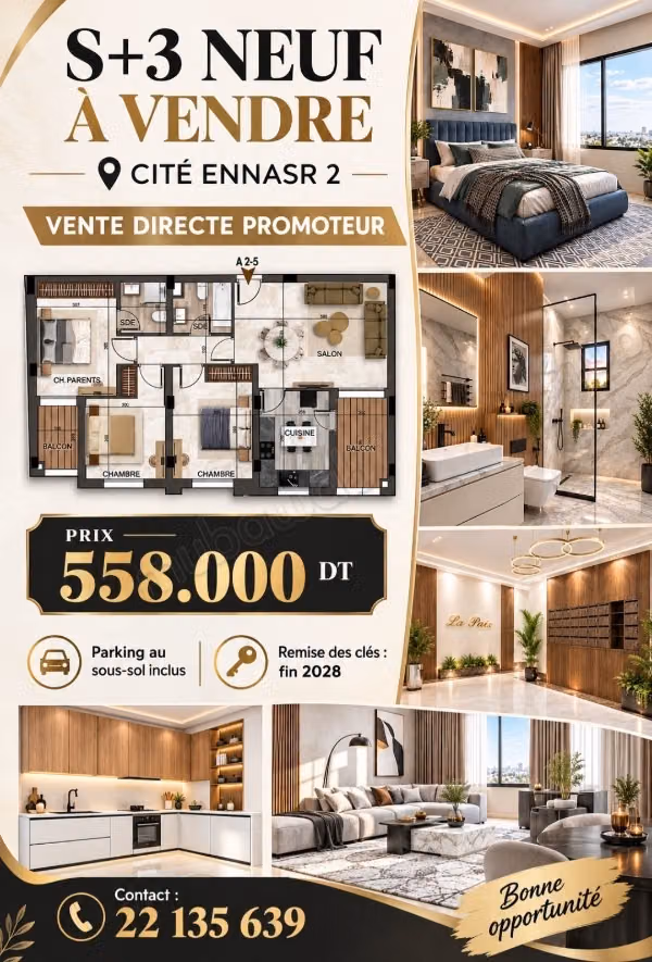 Appartement Neuf S3 chez promoteur