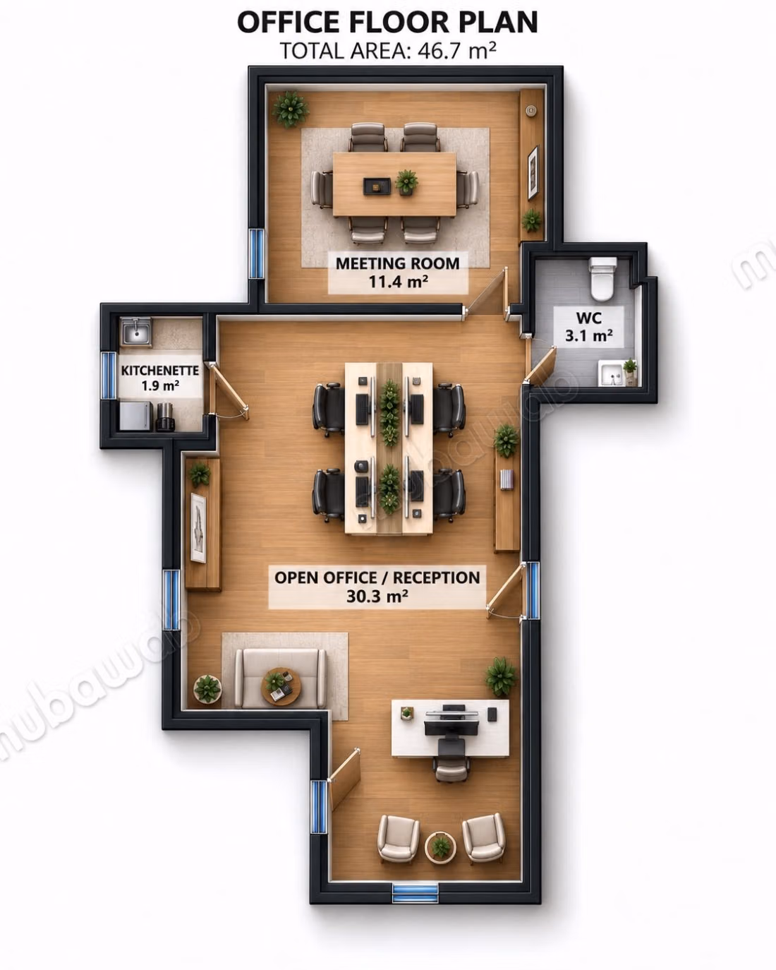 À Vendre Appartement S1 à Ennasr 1