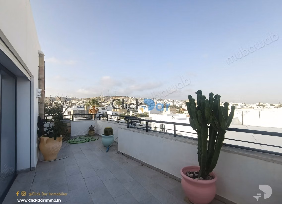 S1 Apartment with Sea View Terrace in Hammamet