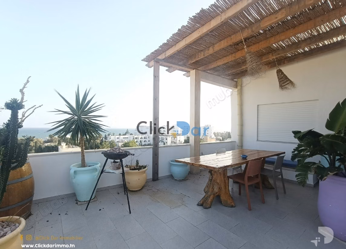 S1 Apartment with Sea View Terrace in Hammamet