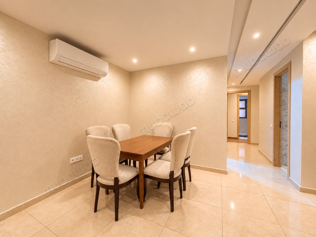 Mooie appartement te huur in Agdal. Oppervlakte 92 m². Goed gemeubileerd