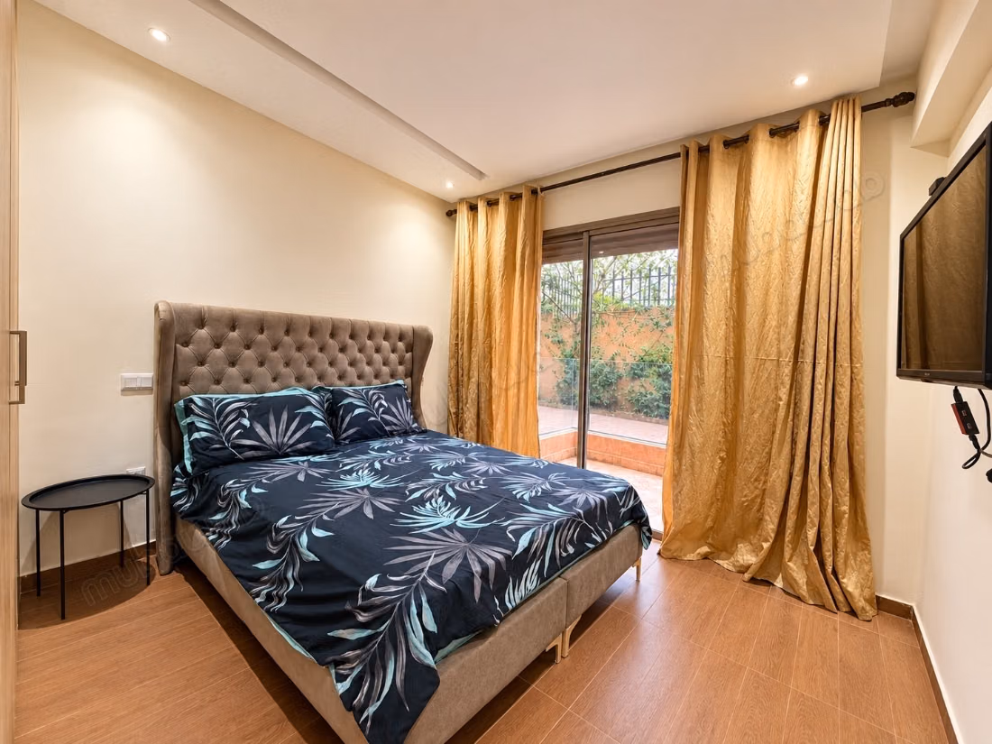 Mooie appartement te huur in Agdal. Oppervlakte 92 m². Goed gemeubileerd