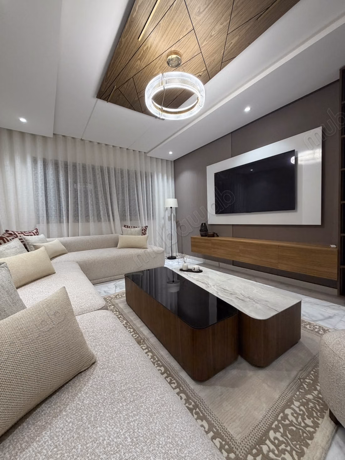 Appartement meublé 3 ch. À Ahlan, 
Tanger