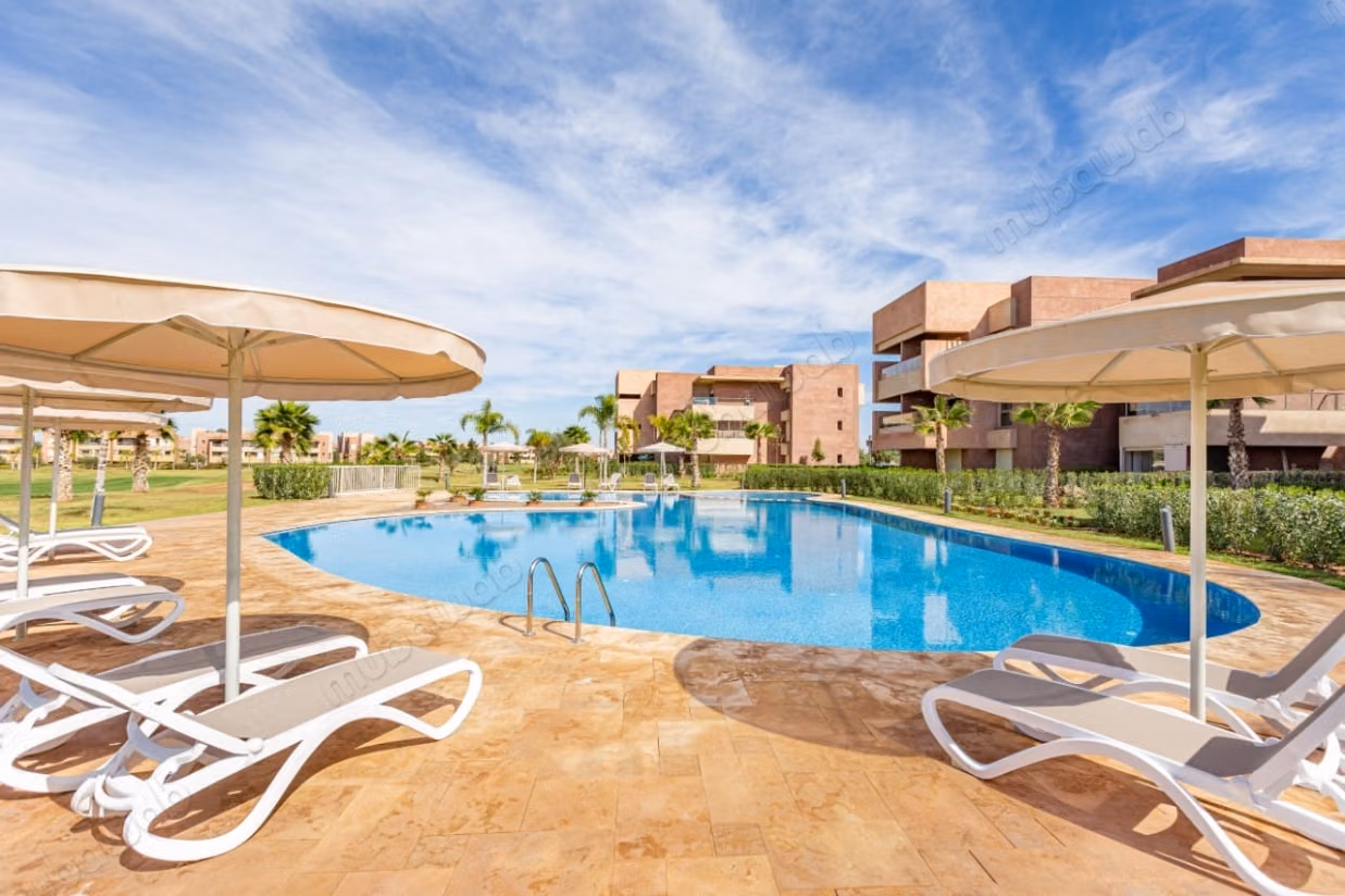 Prestigia Saphir – Superbe appartement Appartement meublé 3 pièces en rez de jardin à louer – avec jardin privatif, accès golf et 4 piscines