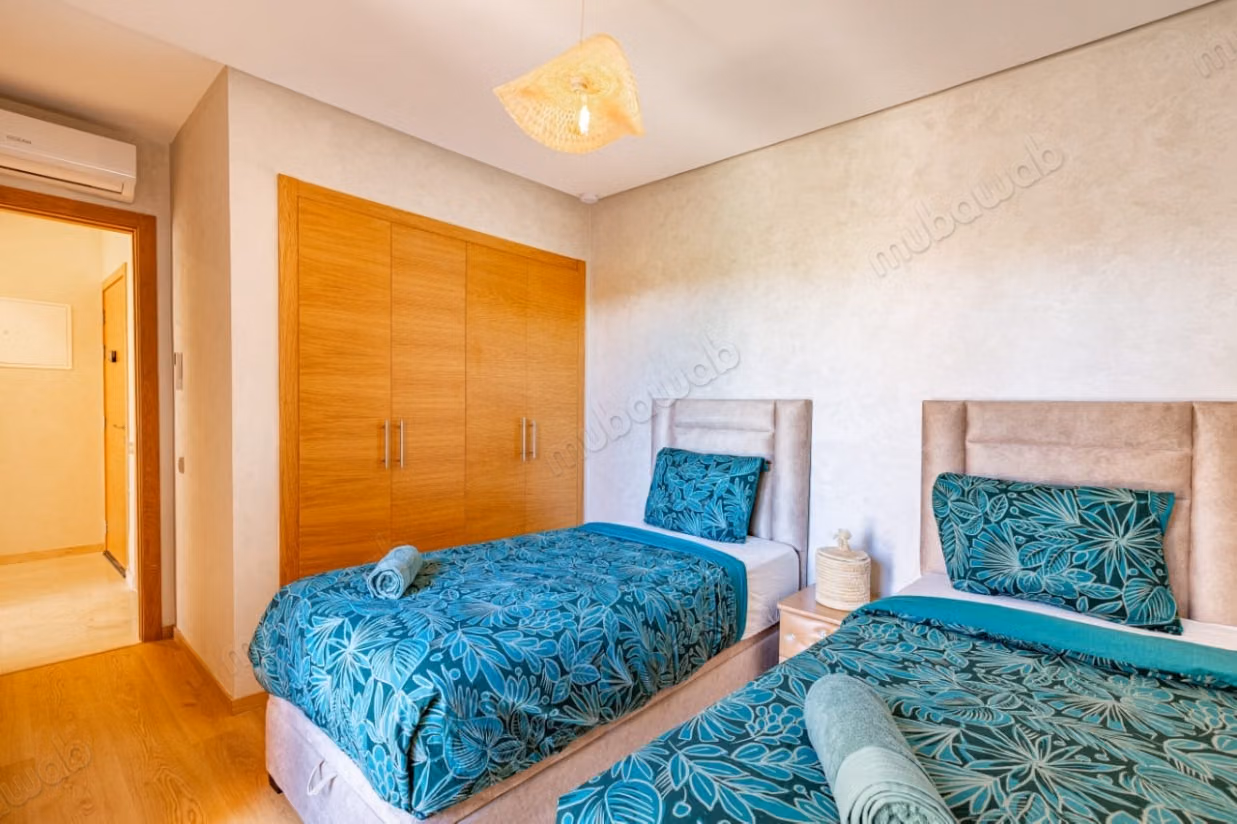 Prestigia Saphir – Superbe appartement Appartement meublé 3 pièces en rez de jardin à louer – avec jardin privatif, accès golf et 4 piscines