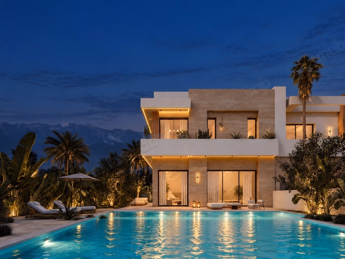 Villa neuve 4 suites, piscine privée et toit terrasse, à 12 min de l'aéroport