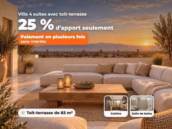 New 4 suite villa, private pool and roof terrace, 12 min from the airport