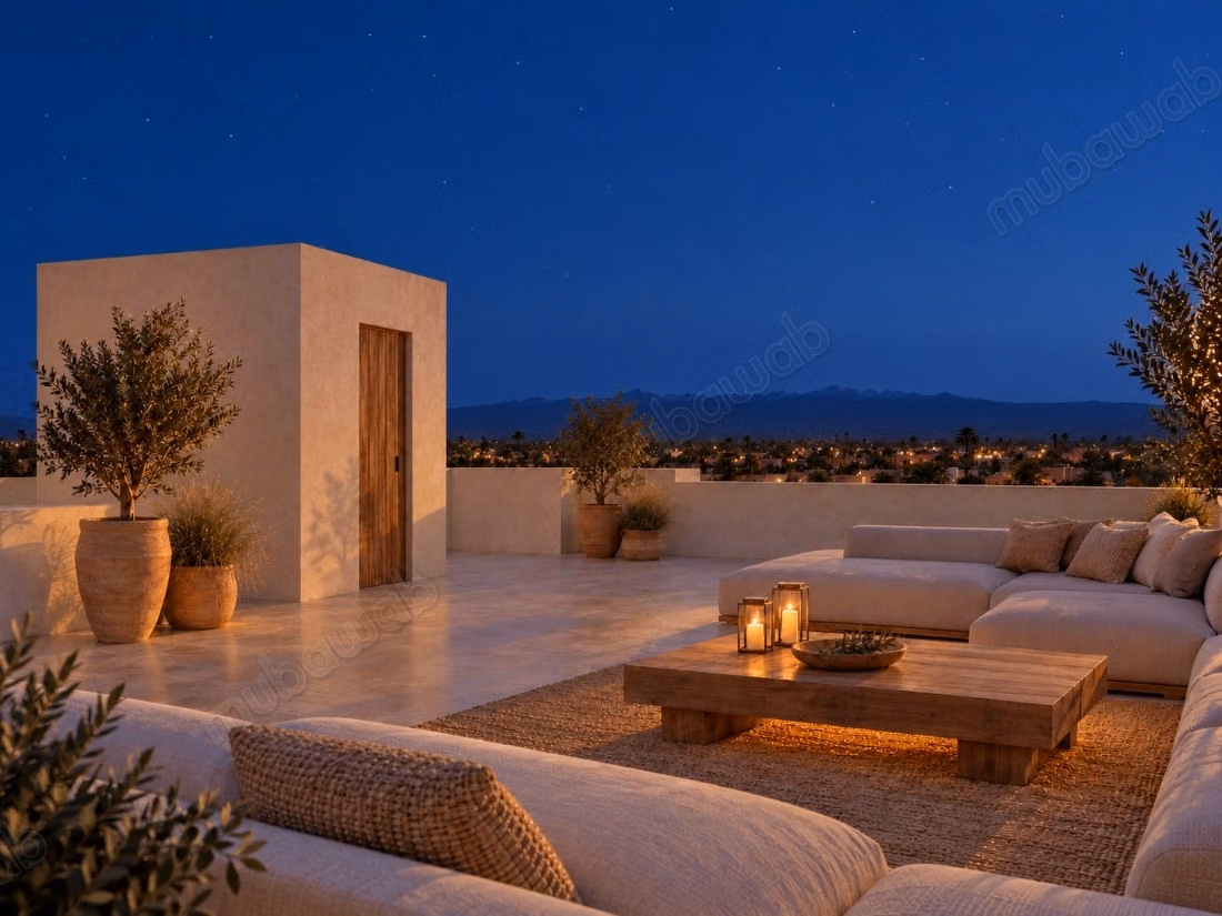 Villa jumelée neuve de 193 m², toit terrasse de 94 m², à 12 min de l'aéroport