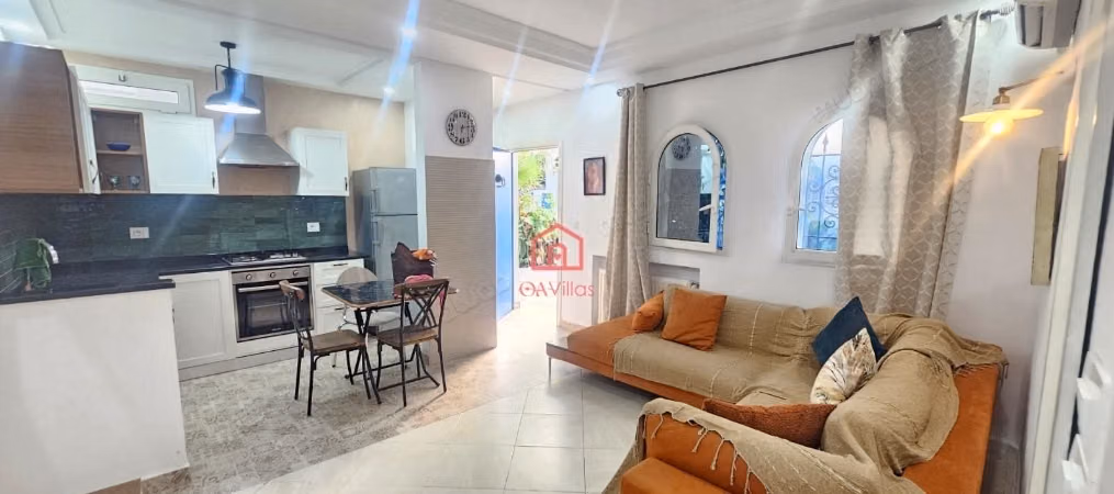 Lovely apartment for rent in Hammamet. 2 beautiful rooms. Fully furnished
