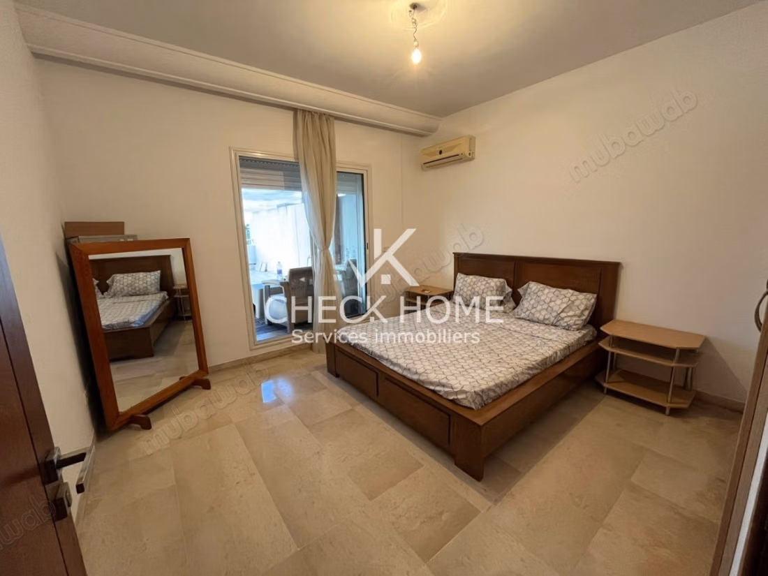 Location annuelle S2 avec grande terrasse Mrezga