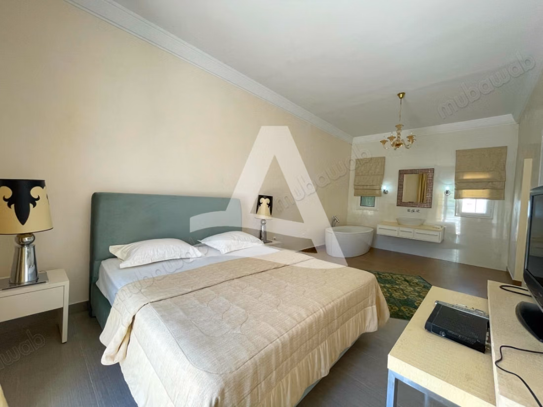 Rental of a furnished duplex with garden in Gammarth