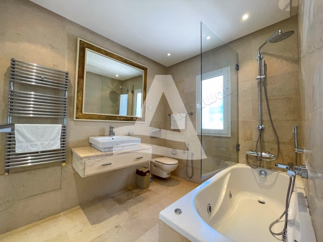 Rental of a furnished duplex with garden in Gammarth